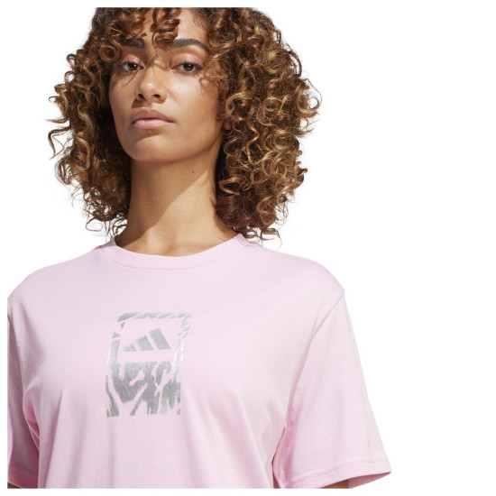 Adidas Γυναικεία κοντομάνικη μπλούζα Tech Metallic Tee